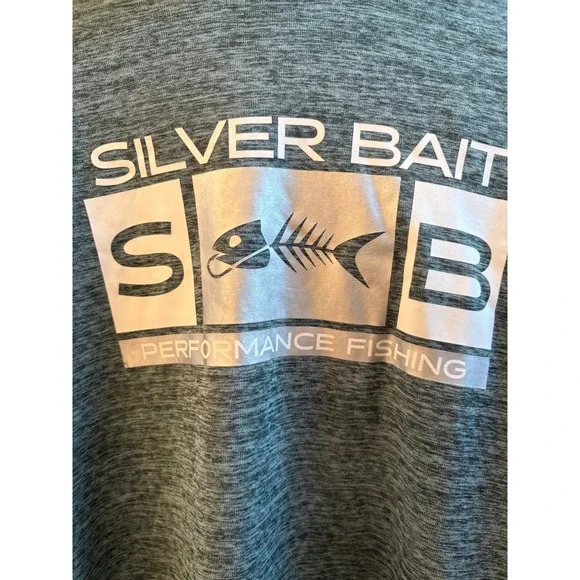 Silver Bait Performance Fishing Hoodie Mens XXL Sun Shirt Face Mask - Picture 3 of 12